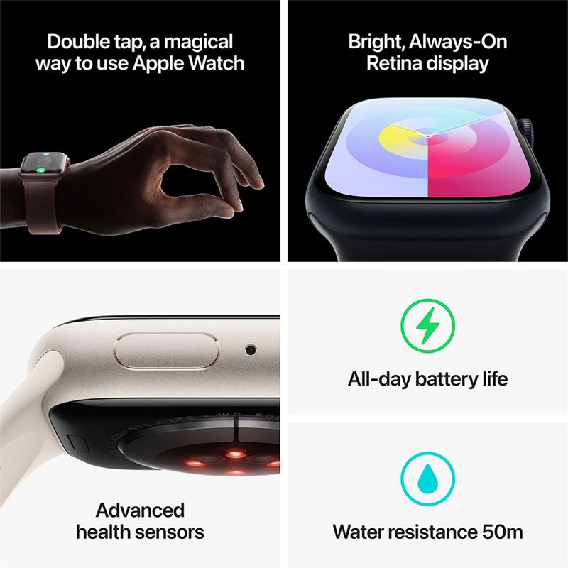 Apple Watch Series 9 GPS + Cellular 45mm puzdro s grafitovej nehrdzavejúcej ocele *Trieda C*