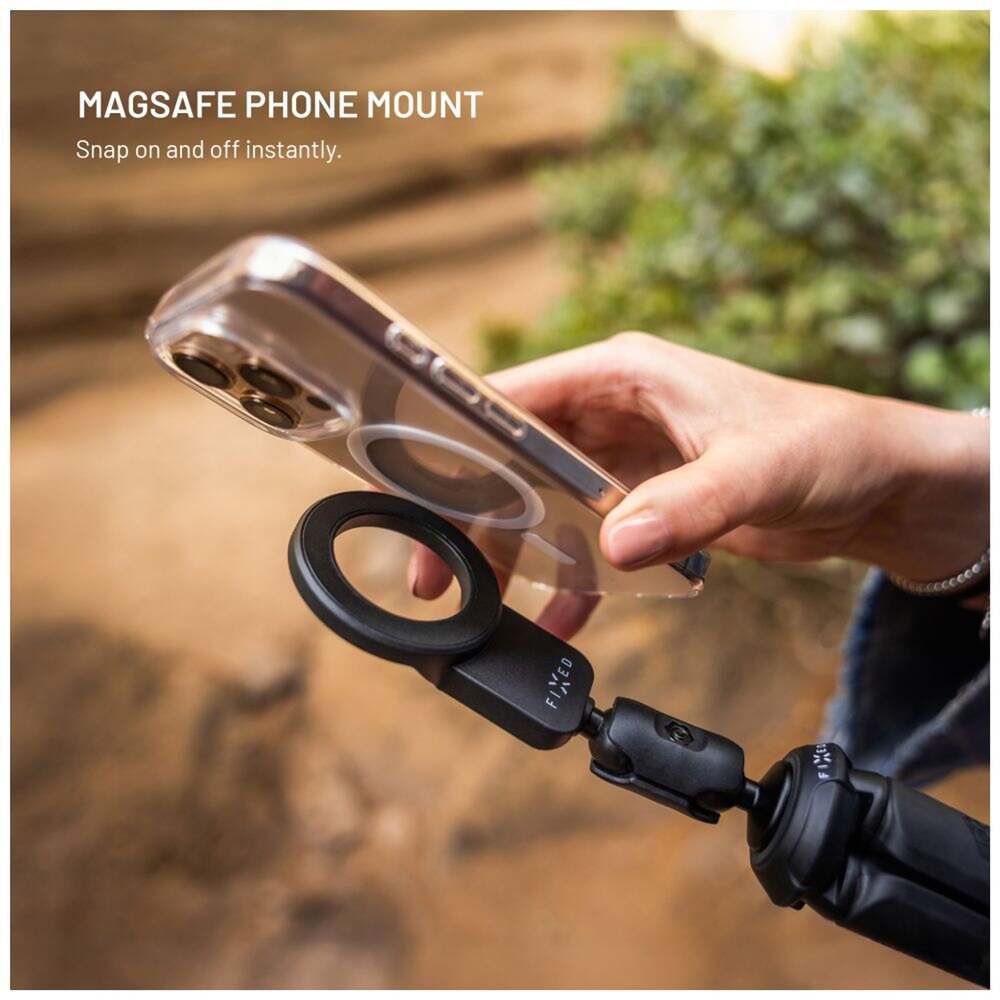 FIXED Creator Flexibilný statív s magnetickým držiakom na telefón, s podporou MagSafe, čierny