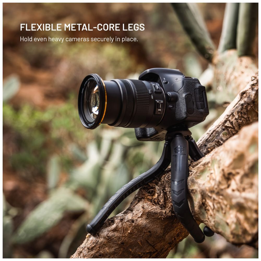 FIXED Creator Flexibilný statív s magnetickým držiakom na telefón, s podporou MagSafe, čierny