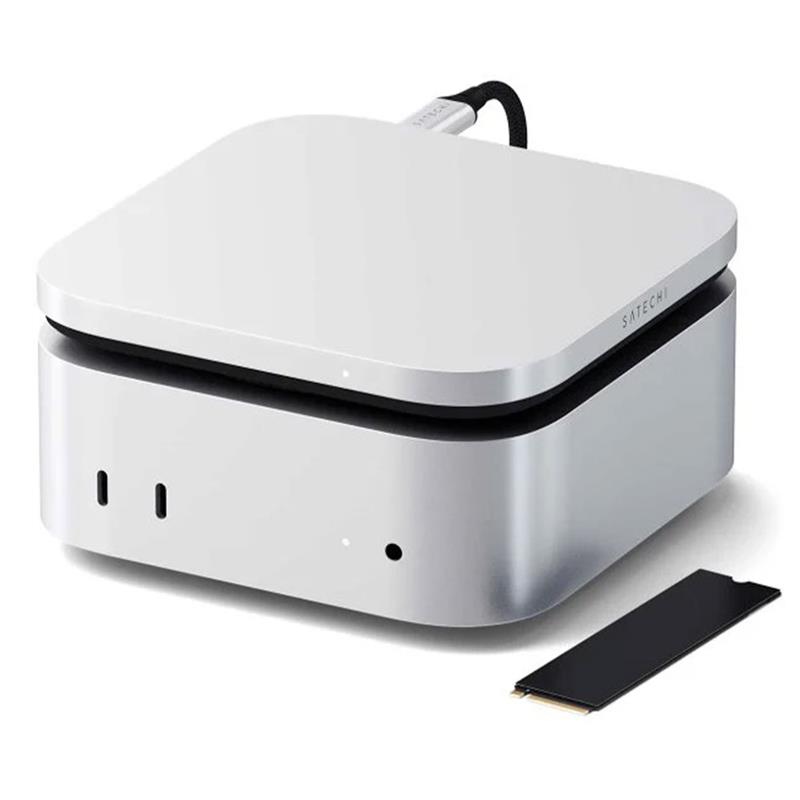 Satechi USB4 Slim NVMe SSD Enclosure - Silver Aluminium