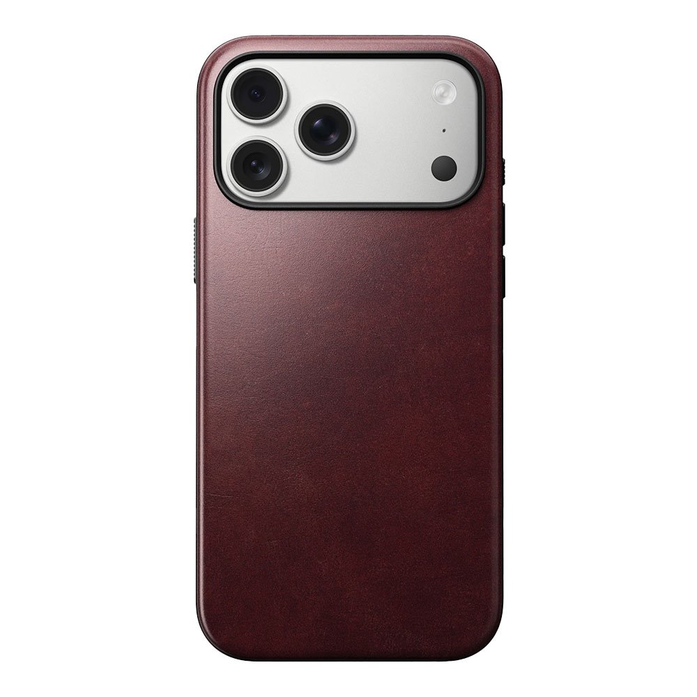 Nomad kryt Modern Leather Case MagSafe Horween pre iPhone 17 Pro Max - Burgundy Chromexcel