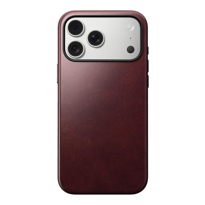 Nomad kryt Modern Leather Case MagSafe Horween pre iPhone 17 Pro Max - Burgundy Chromexcel