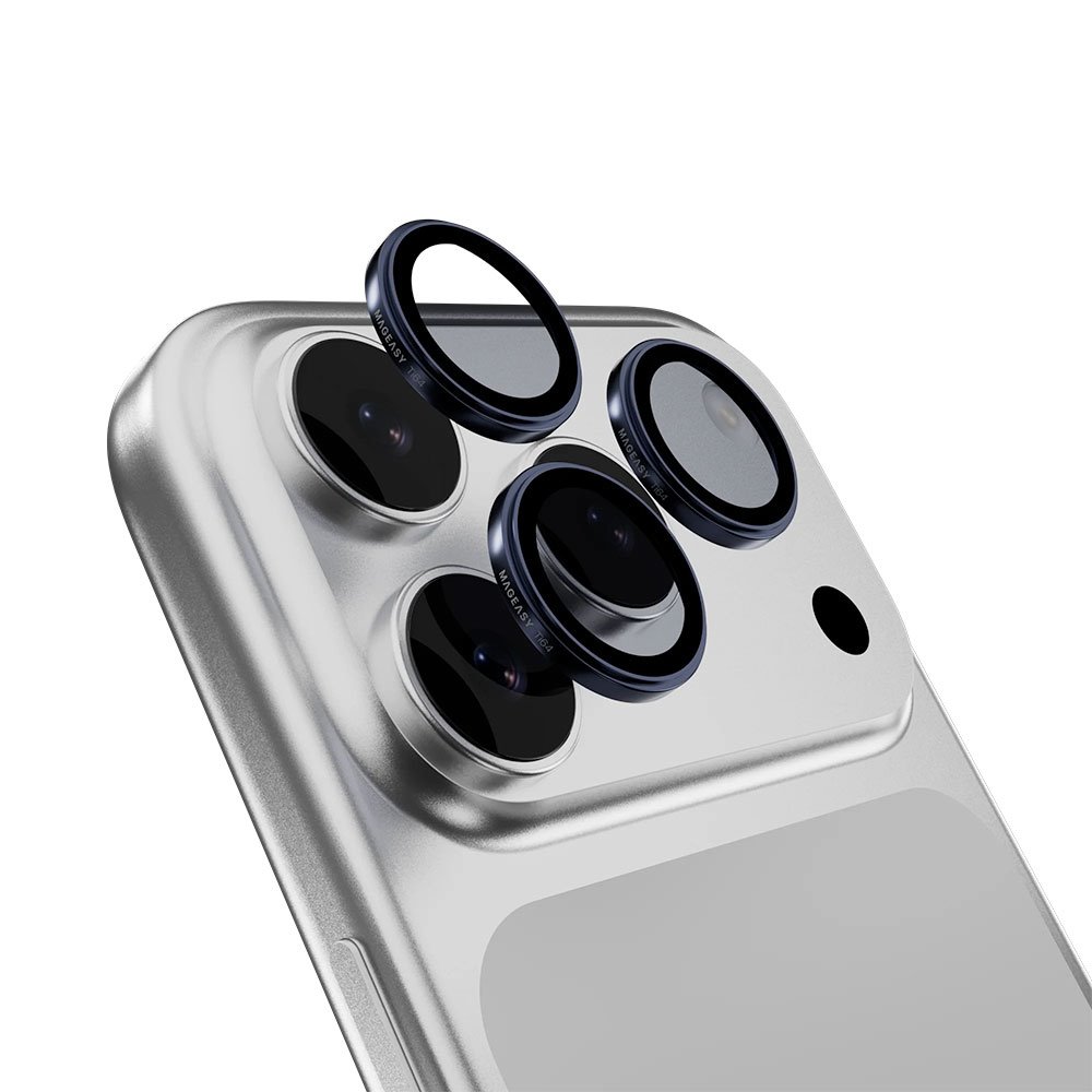 SwitchEasy Lenz Sapphire Camera Lens Protector pre iPhone 17 Pro/17 Pro Max - Titanium Midnight