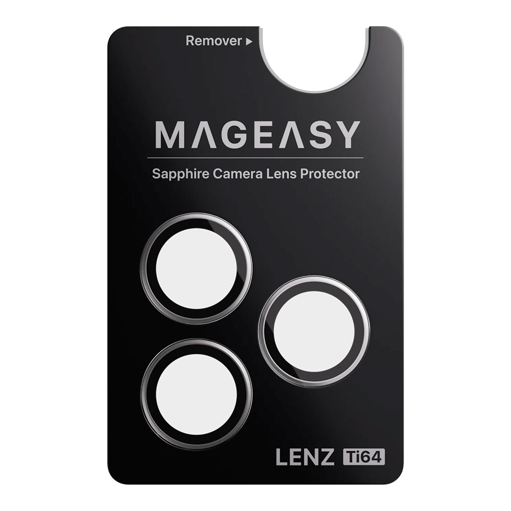 SwitchEasy Lenz Sapphire Camera Lens Protector pre iPhone 17 Pro/17 Pro Max - Titanium White