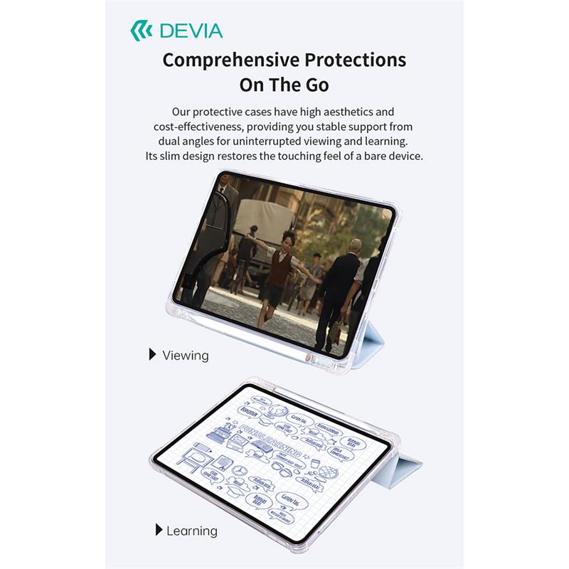 Devia puzdro Cool Series Protective Case pre iPad 10-11 Gen 2022/2025 - Blue