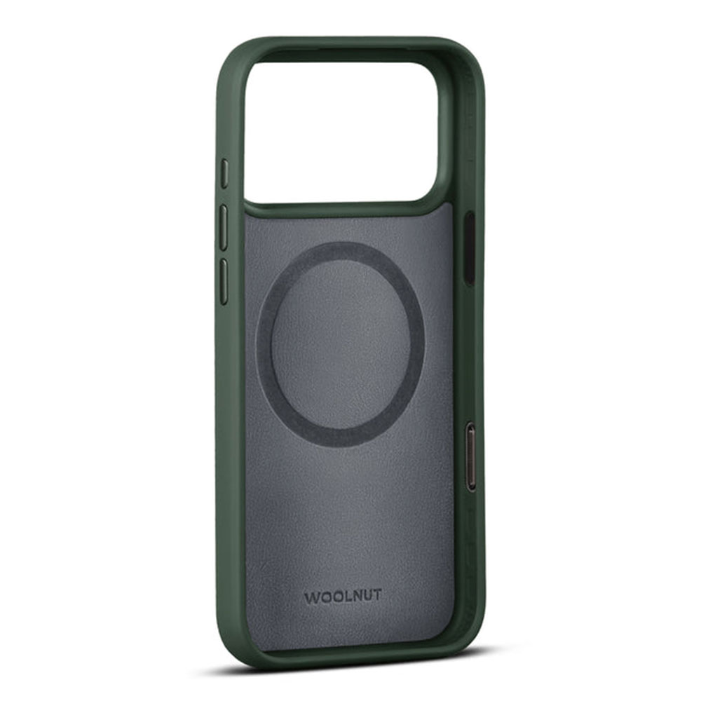 Woolnut Leather Case for iPhone 17 Pro - Green