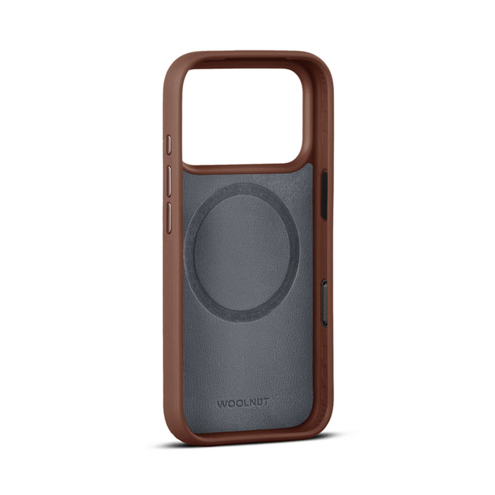 Woolnut Leather Case for iPhone 17 Pro - Cognac