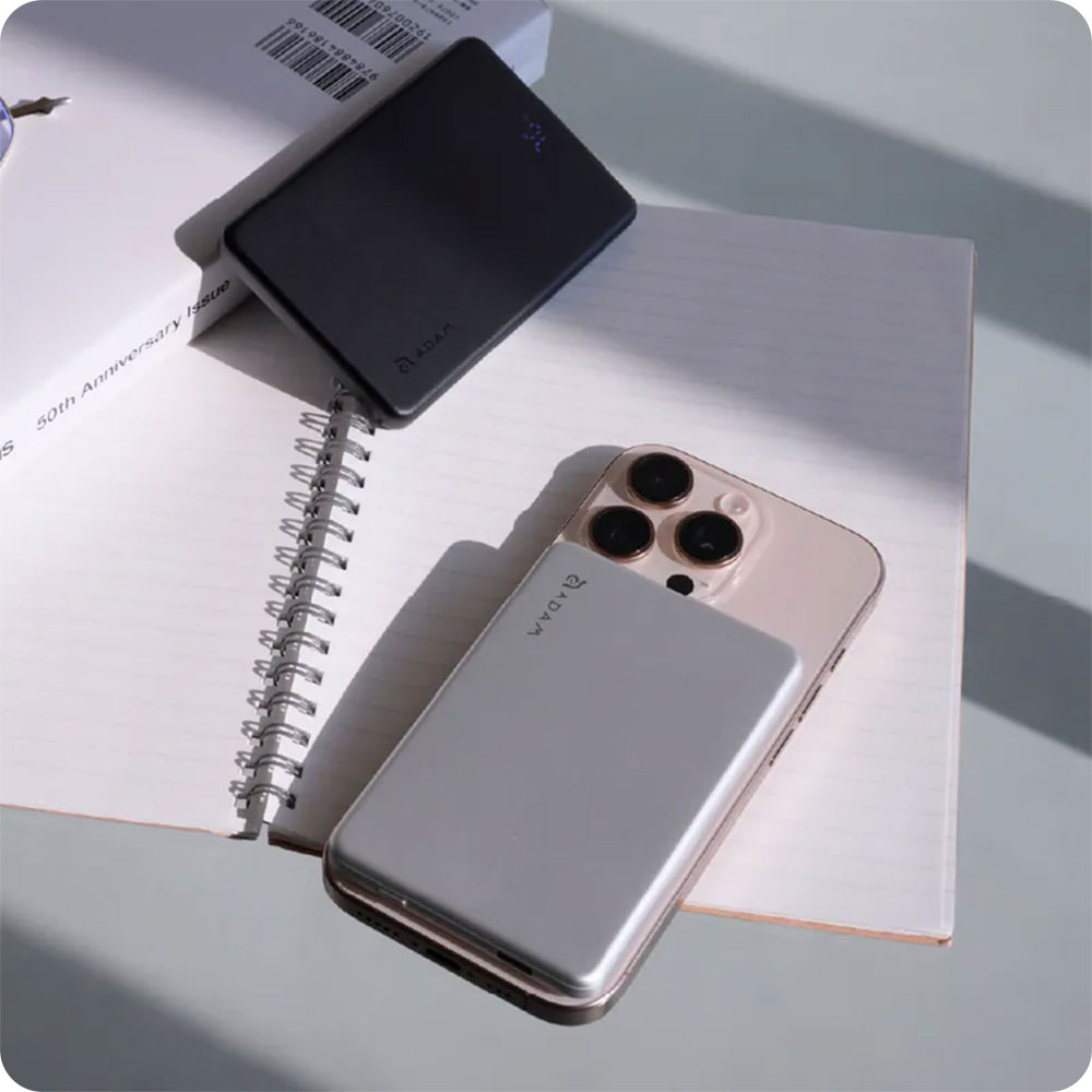 Adam Elements VIONTA L10 Ultra Slim Magnetic Power Bank 10.000 mAh - Silver