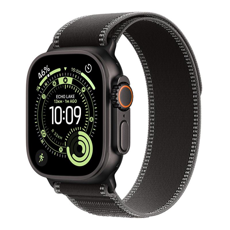 Apple Watch Ultra 3 GPS + Cellular 49mm Black Titanium Case with Black/Charcoal Trail Loop - M/L *Rozbalený*