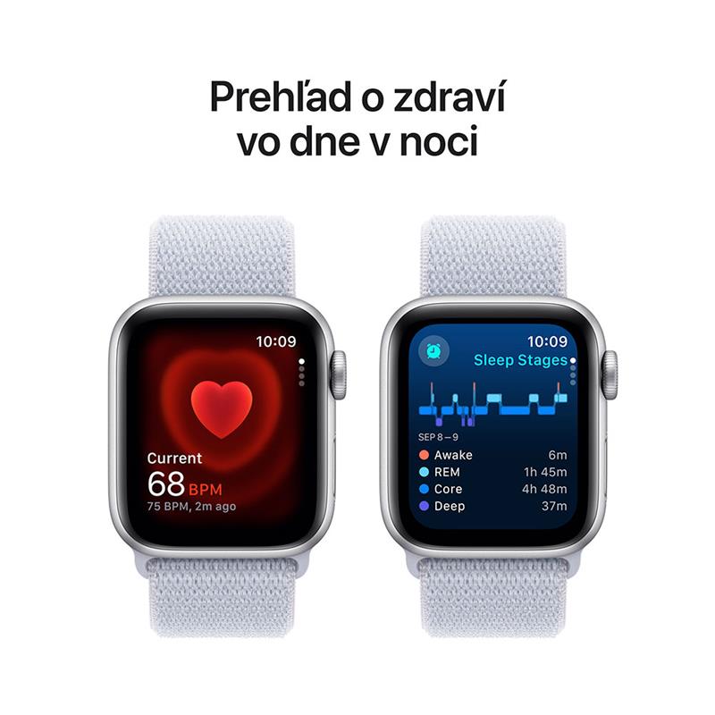 Apple Watch SE GPS 44mm púzdro zo strieborného hliníka *Trieda B*