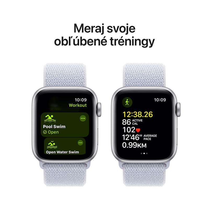Apple Watch SE GPS 44mm púzdro zo strieborného hliníka *Trieda B*