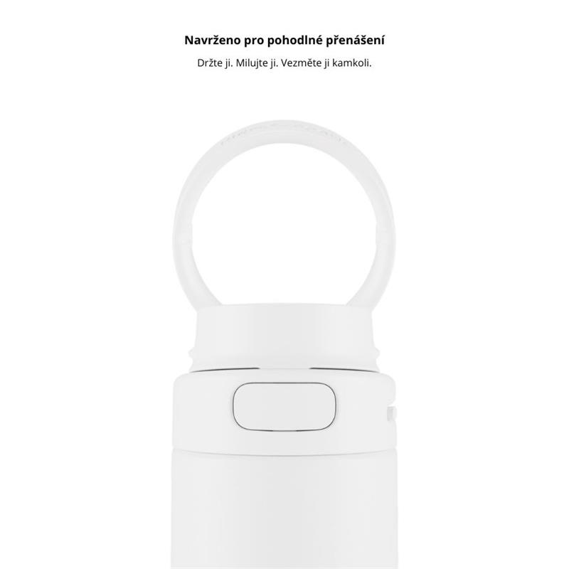 HidrateSpark PRO 2 - chytrá lahev s brčkem, 621 ml, bílá