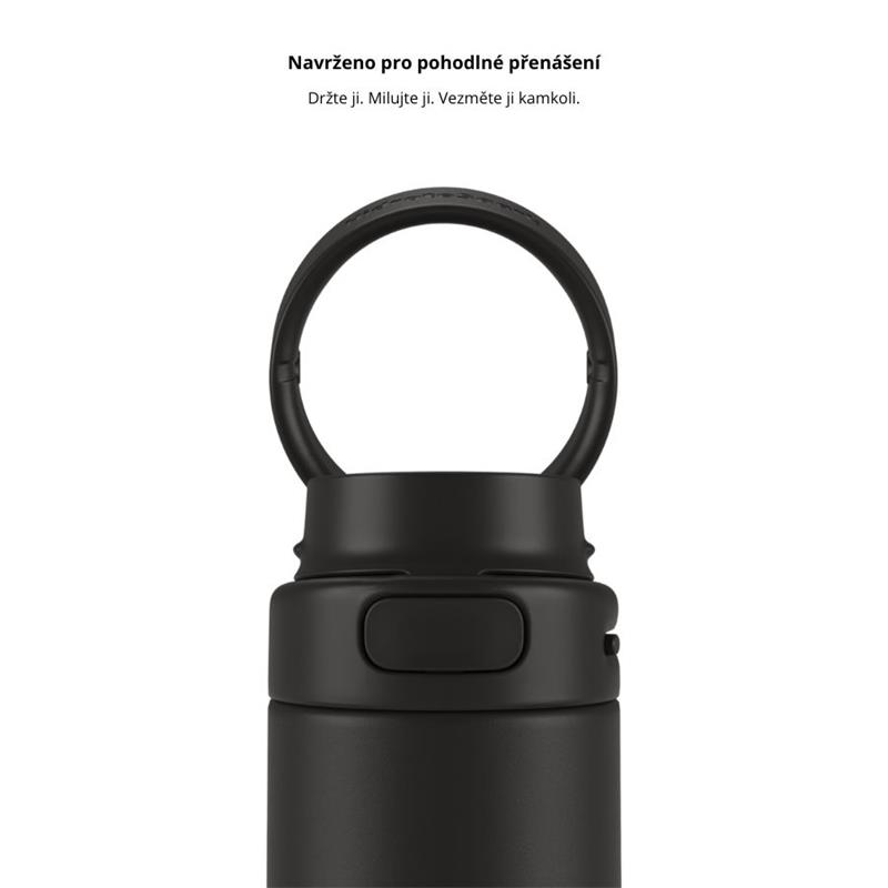 HidrateSpark PRO 2 - chytrá lahev s brčkem, 621 ml, černá