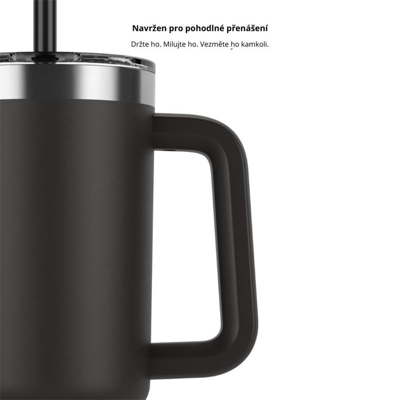 HidrateSpark PRO 2 - chytrý termohrnek, 887 ml, černý