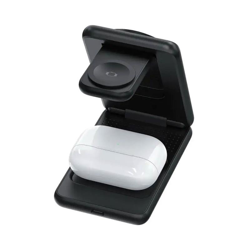 Mobile Origin 3in1 Foldable Qi2 Charger PW8 - Black