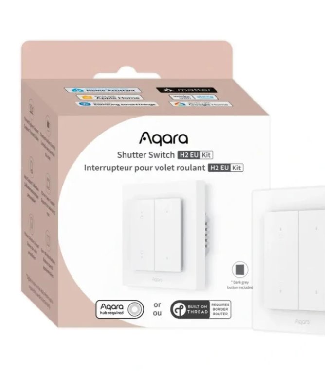 Aqara Smart Home Zigbee a Thread žalúziový vypínač H2 EU