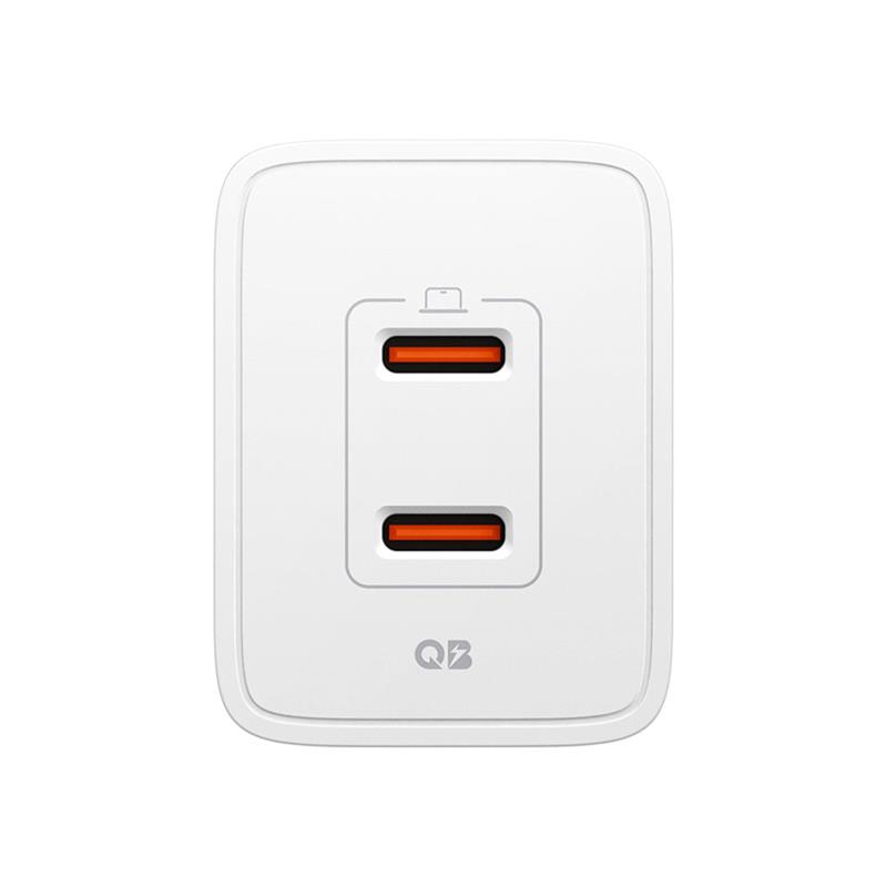 Spigen sieťová nabíjačka Essential EE472 Dual USB-C 47W - White