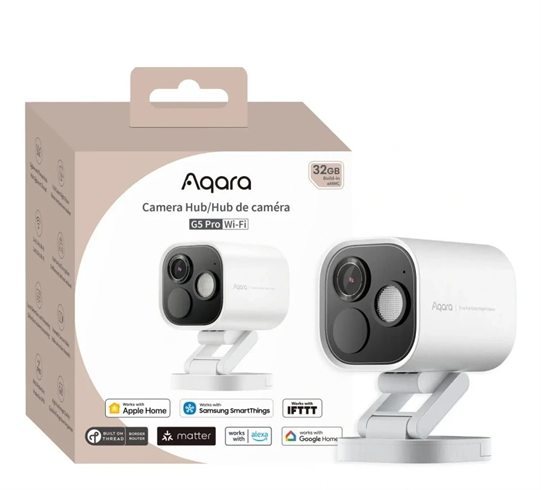 Aqara Smart Home Hub (Řídící jednotka) s Kamerou G5 Pro WiFi, bílý