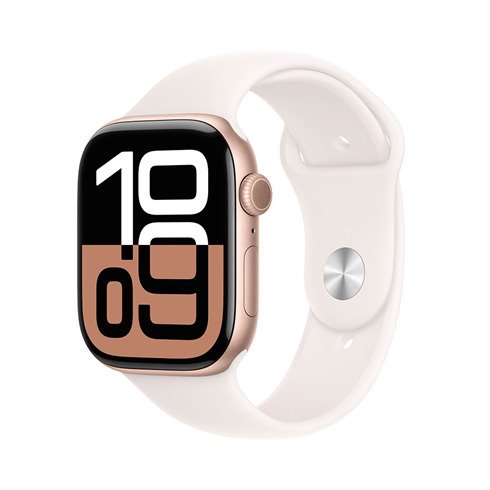 Apple Watch Series 10 GPS 42mm Rose Gold Aluminium Case with Light Blush Sport Band - S/M *Vystavený*