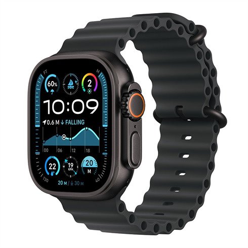 Apple Watch Ultra 2 GPS + Cellular 49mm Black Titanium Case with Black Ocean Band *Vystavený*