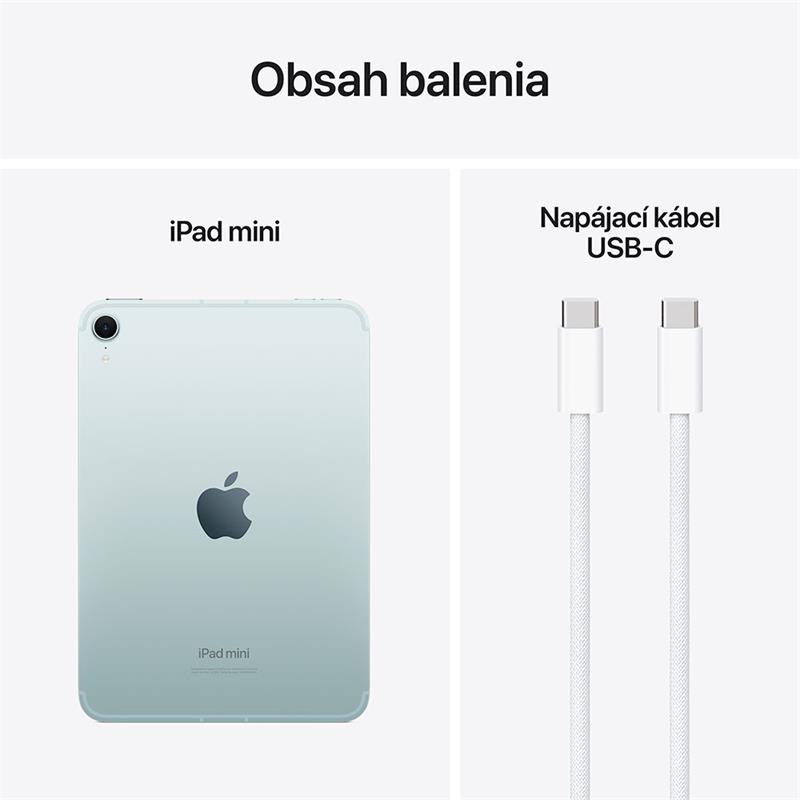 iPad mini Wi-Fi + Cellular 128GB Modrý (2024) *Použitý s DPH - Trieda A*