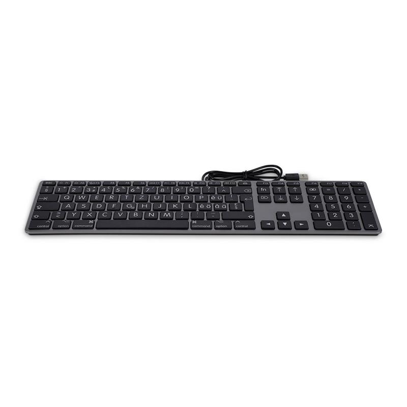 LMP klávesnica Large Font Wired USB Keyboard pre Mac 110 keys EN layout - Space Gray