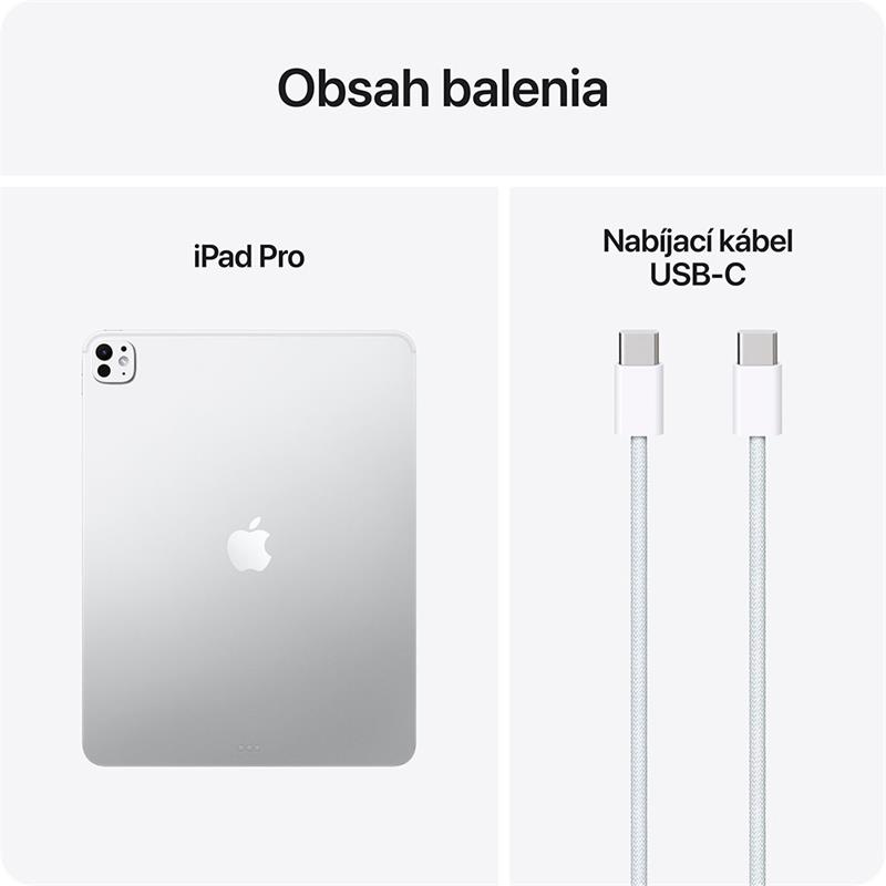 iPad Pro 13" Wi-Fi 1TB sklo s nanotextúrou - Strieborný (2025)