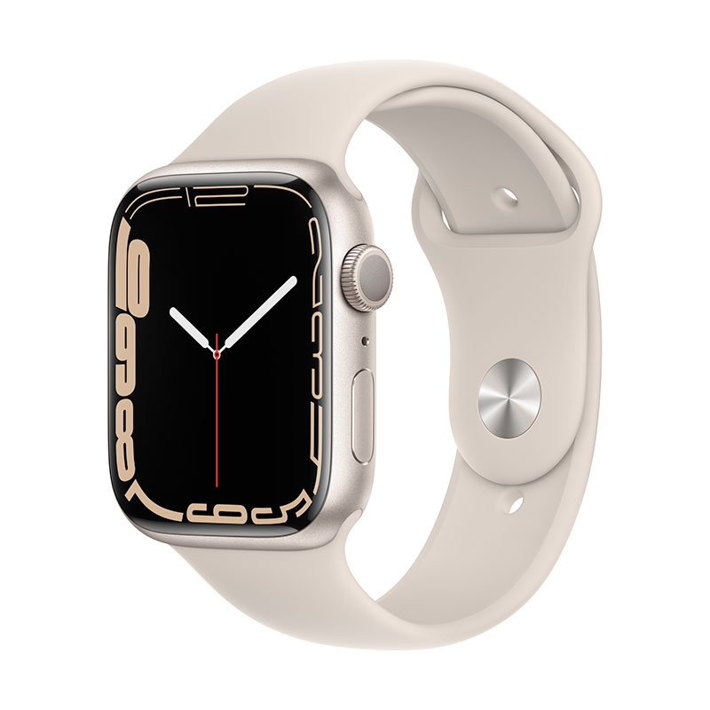 Apple Watch Series 7 GPS 45mm puzdro z hviezdne bieleho hliníka *Použitý s DPH - Trieda C*