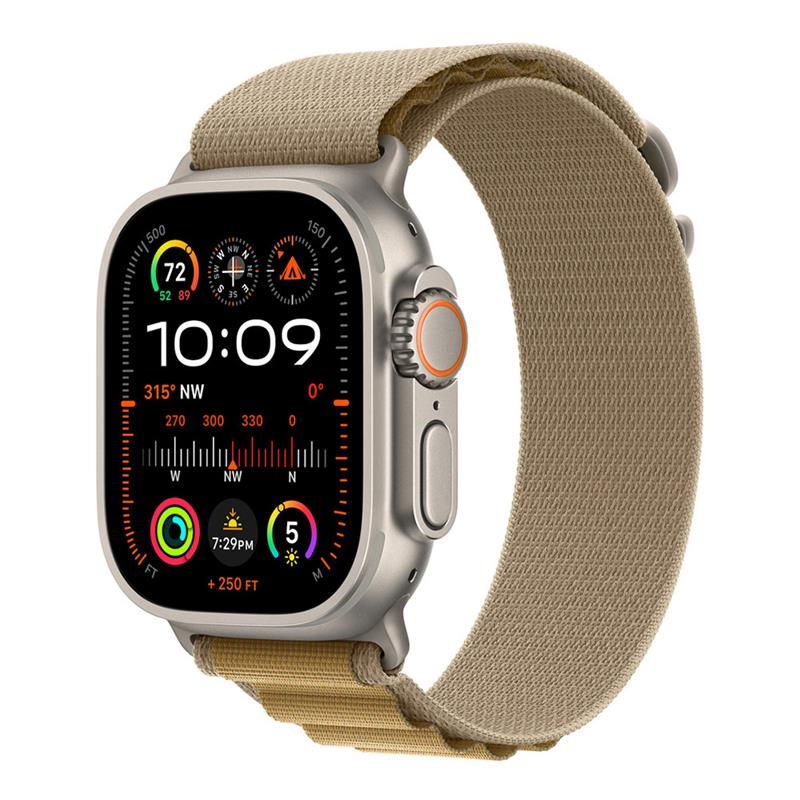 Apple Watch 49mm Tan Alpine Loop - Small - Natural Titanium Finish *Rozbalený*