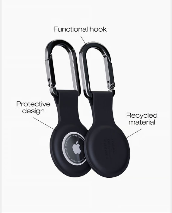 iDeal Silicone AirTag Holder Black