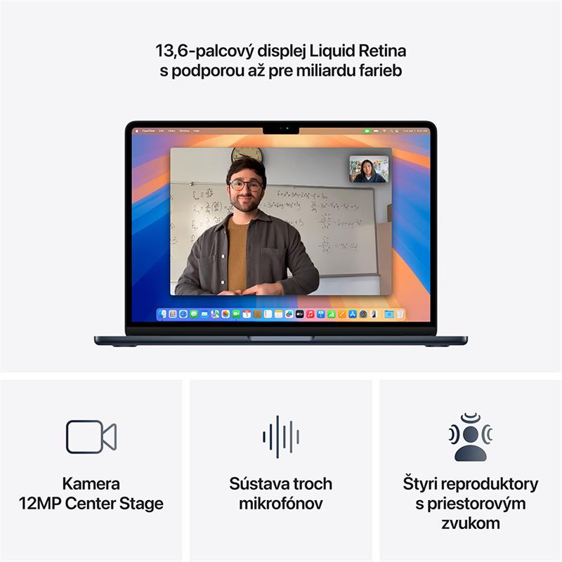 MacBook Air 15" Apple M4 10C CPU 10C GPU 16GB 256GB Nebeský modrý SK *Poškodený obal*