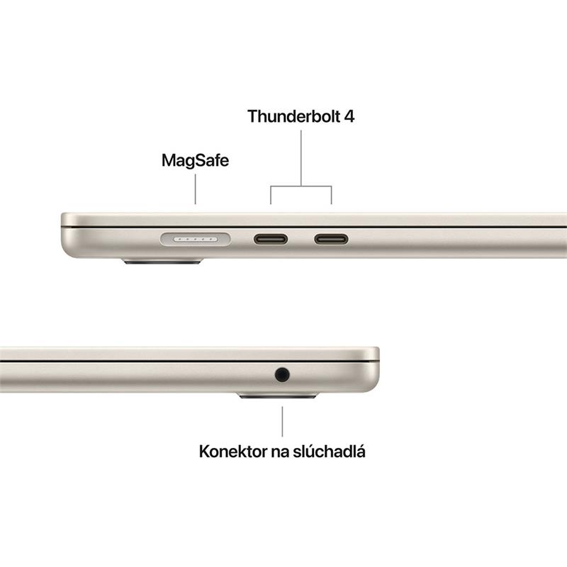 MacBook Air 15" Apple M4 10C CPU 10C GPU 16GB 256GB Hviezdny biely SK *Poškodený obal*