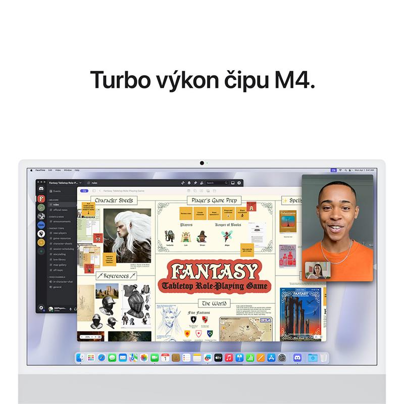 CTO iMac 24" 4.5K Apple M4 8C CPU 8C GPU 16GB 256GB Strieborný RJ42 SK