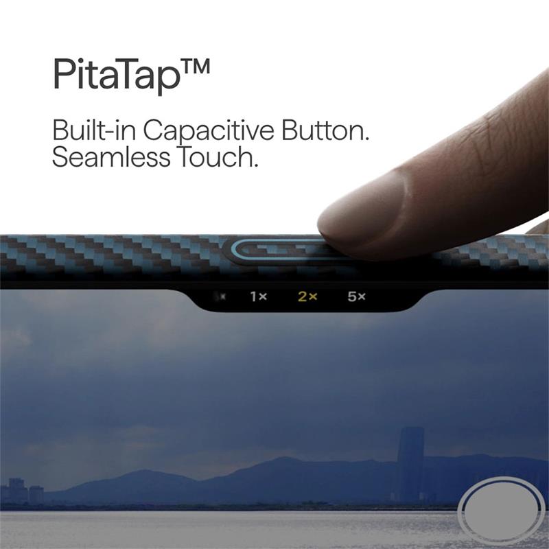 Pitaka kryt Ultra-Slim Case pre iPhone 17 Pro - Black/Blue Twill