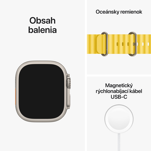 Apple Watch Ultra GPS + Cellular 49mm puzdro z prírodného titánu *Použitý s DPH - Trieda A*