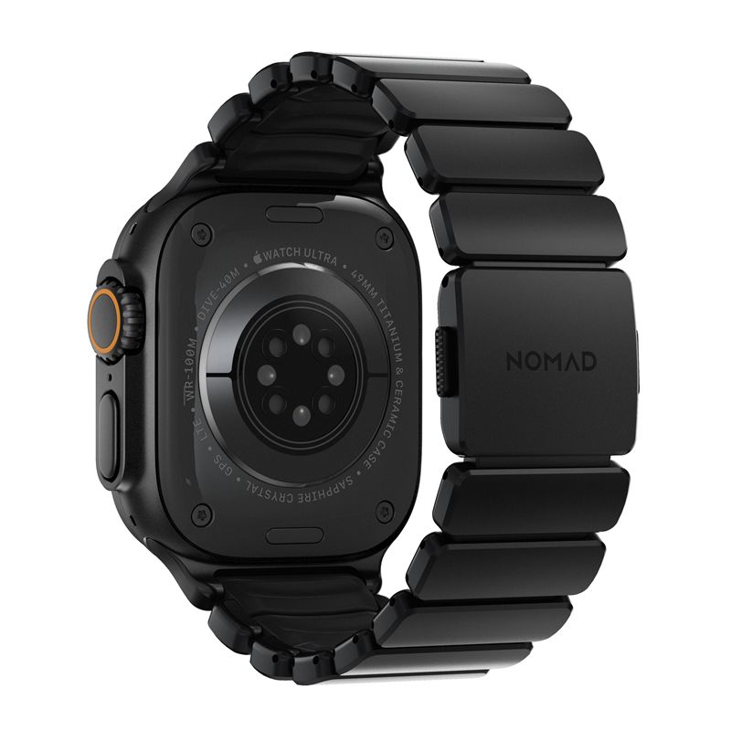 Nomad řemínek Stratos Band pro Apple Watch 49/46/45 mm - Black/Titanium Black