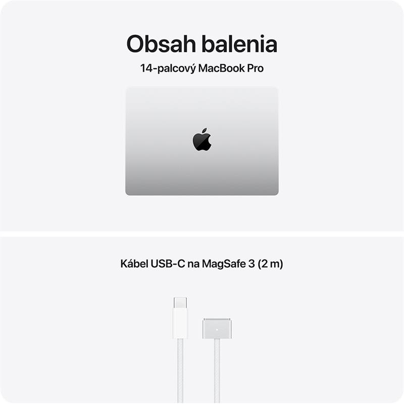CTO MacBook Pro 14" Apple M5 10C CPU 10C GPU 24GB 512GB Strieborný SK