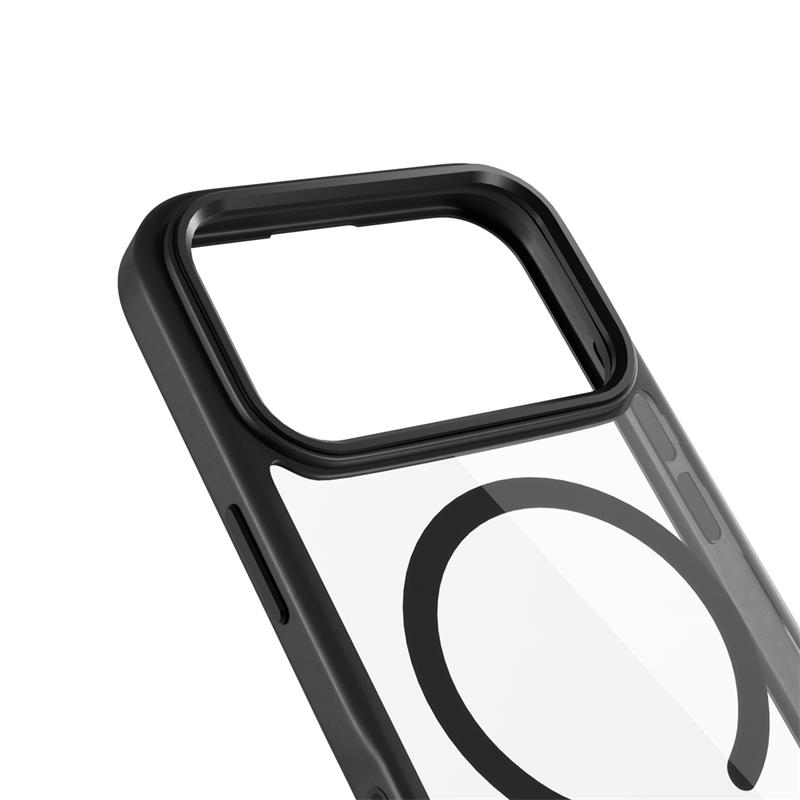 iStores by Epico Hero Pro Mag+ Case iPhone 17 Pro Max Qi2 & Magsafe kompatibilní - černá transparentní