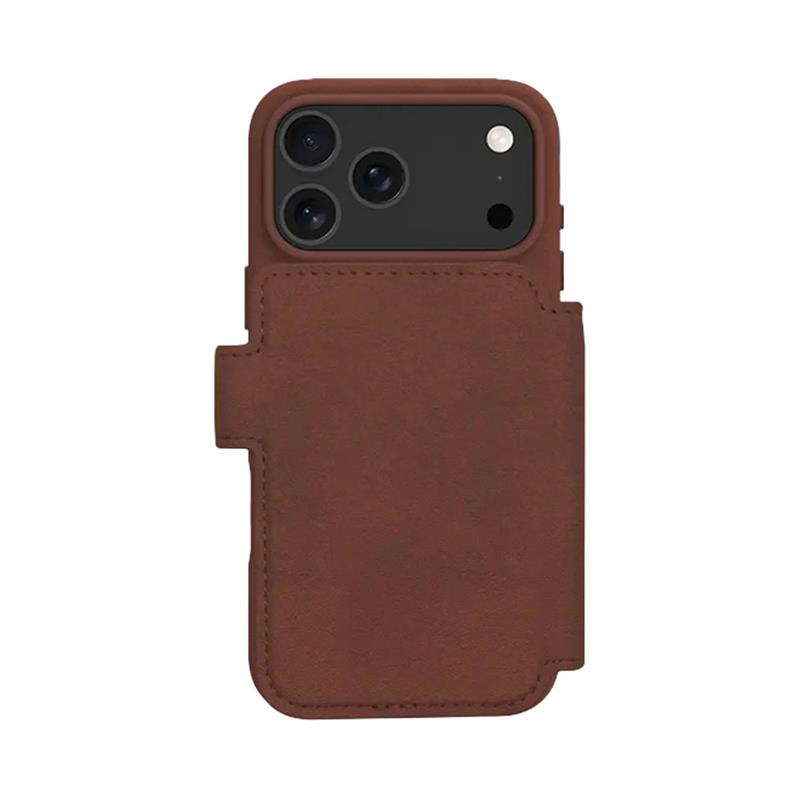 dbramante1928 - Puzdro Lynge s MagSafe pre iPhone 17 Pro, dark tan