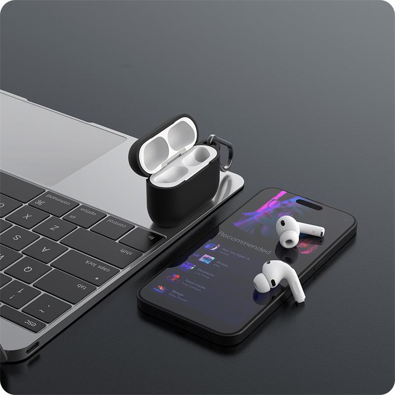 Devia puzdro Naked Silicone Case pre AirPods Pro 3 - Black