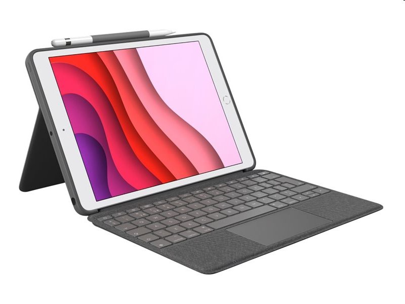 Logitech COMBO TOUCH pre iPad ( 10. gen. a A16) - šedá - CZ/SK