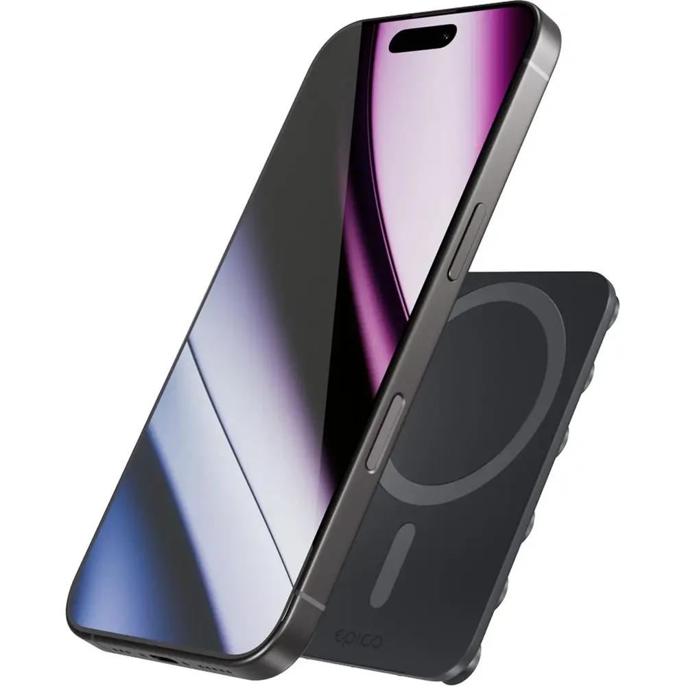 Epico Mag+ přísavný držák na telefon MagSafe kompatibilní - černá