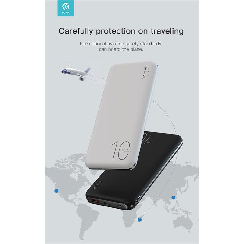 Devia powerbank Smart Series 10000 mAh 22.5W - White *Rozbalený*