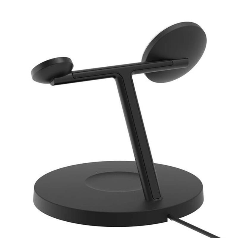 Belkin Boost Charge Pro 3-in-1 Magnetic Wireless Charging Stand with Qi2 15W - Black