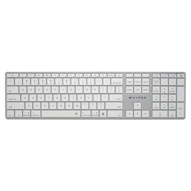 Hyper klávesnica HyperSpace Bluetooth Wireless Keyboard EN - Space Gray
