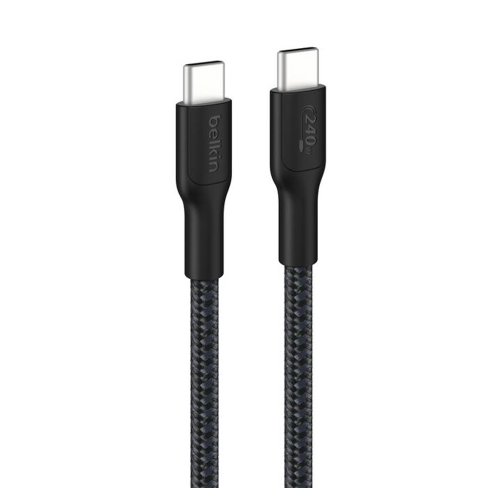 Belkin kábel Boost Charge Pro USB-C to USB-C Braided Cable 240W 2m - Black