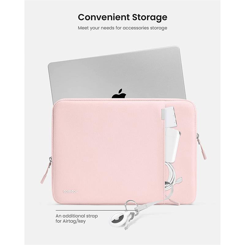 Tomtoc Sleeve pouzdro pro MacBook Pro 14" - růžová