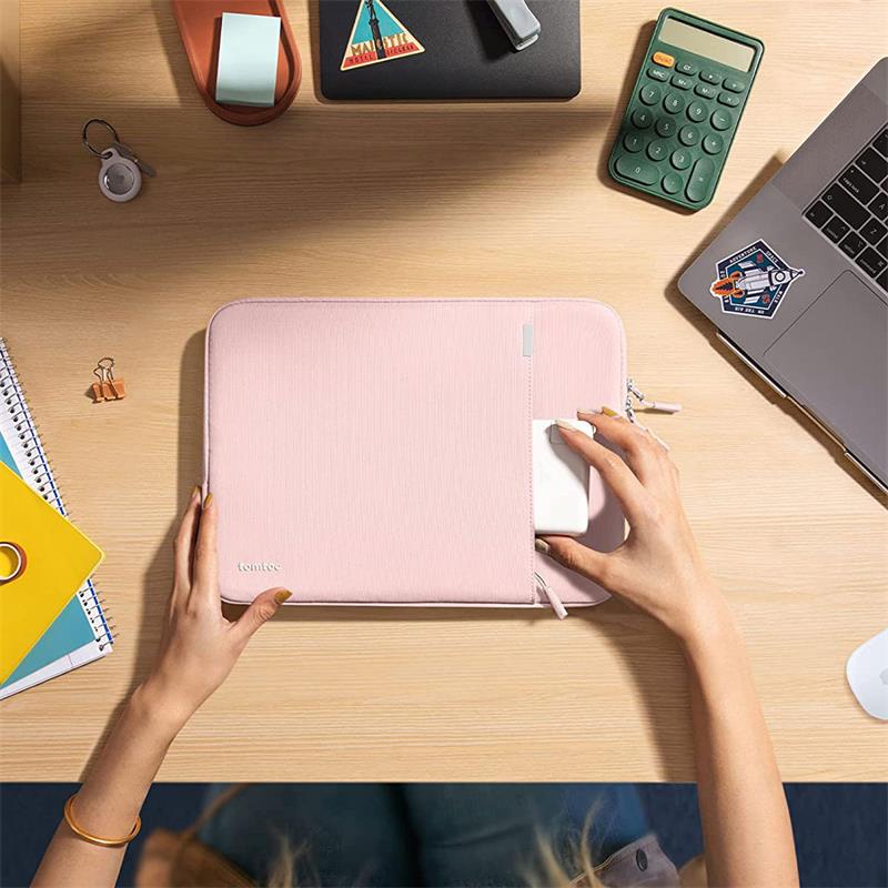 Tomtoc Sleeve pouzdro pro MacBook Pro 14" - růžová