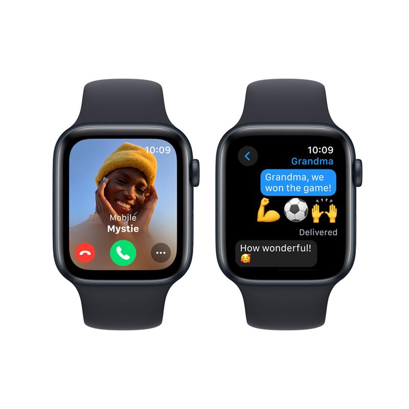 Apple Watch SE GPS 44mm Midnight Aluminium Case with Midnight Sport Band - S/M *Vystavený*