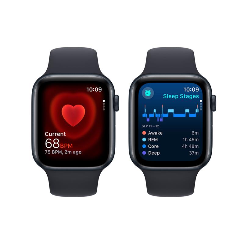 Apple Watch SE GPS 44mm Midnight Aluminium Case with Midnight Sport Band - S/M *Vystavený*